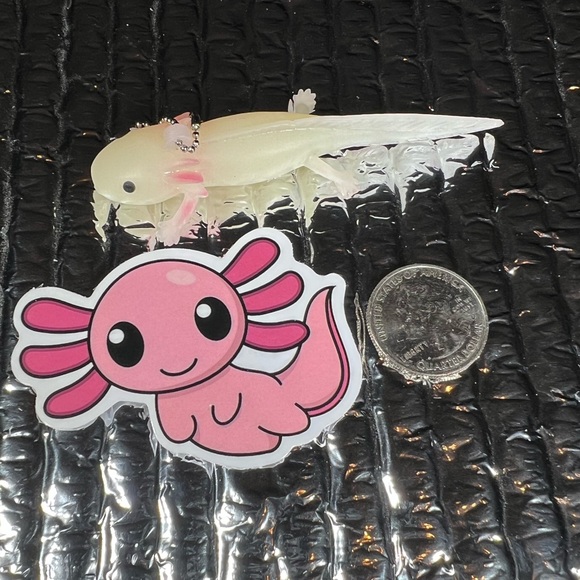 CUTEalotl Axolotl Crazy Trending WaterProof Single Decor Accent Sticker - Picture 3 of 5